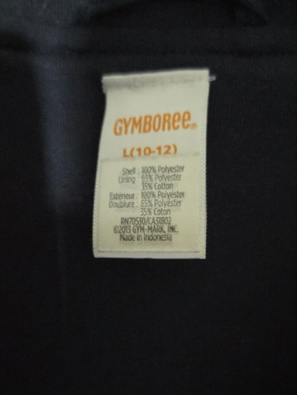 Gymboree Boys' Space Rocket Hooded Raincoat - Black & Blue NWOT